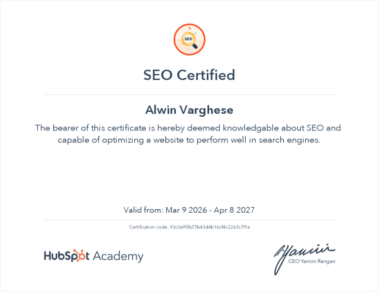 SEO CERTIFIED